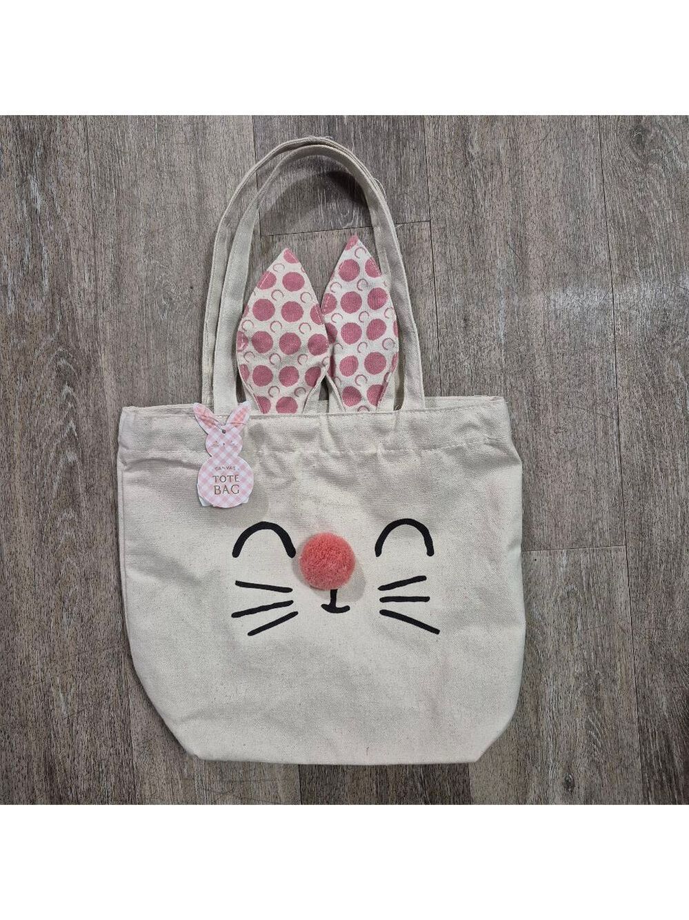 Girls Eccolo Bunny Tote Bag One Size Beige Pink